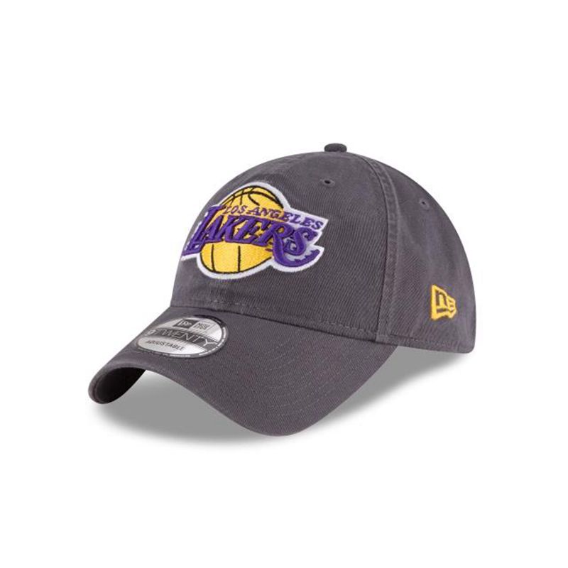 NBA Los Angeles Lakers Core Classic 9Twenty Adjustable (PSP2744) - Grey New Era Caps